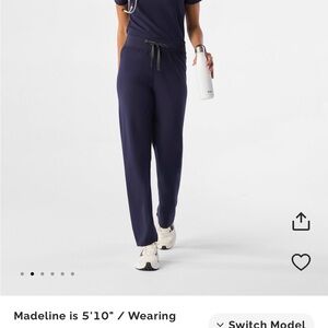 Figs Women's Navy Livingston Scrub Pants XS Petite